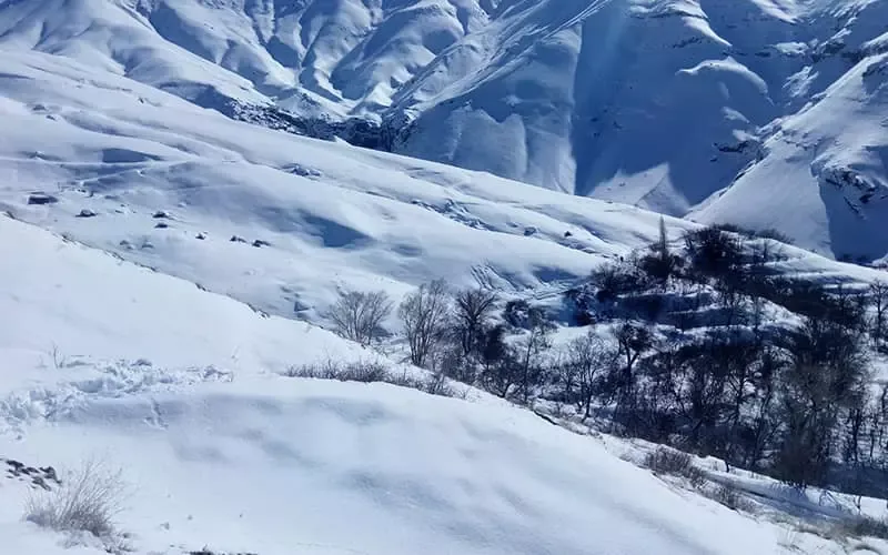 پیست اسکی خور جاده چالوس
